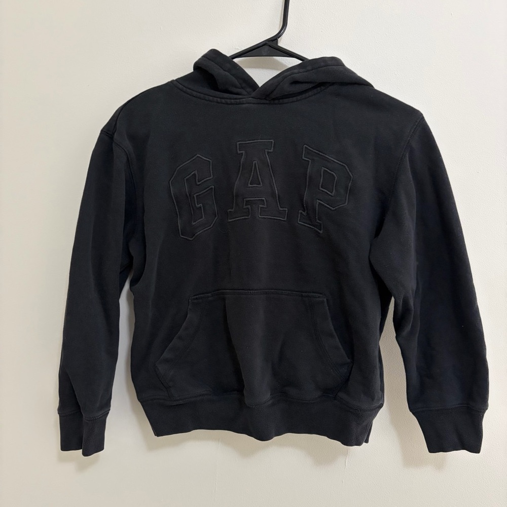 GAP Charcoal Hoodie with Logo Boys Youth Kids Large